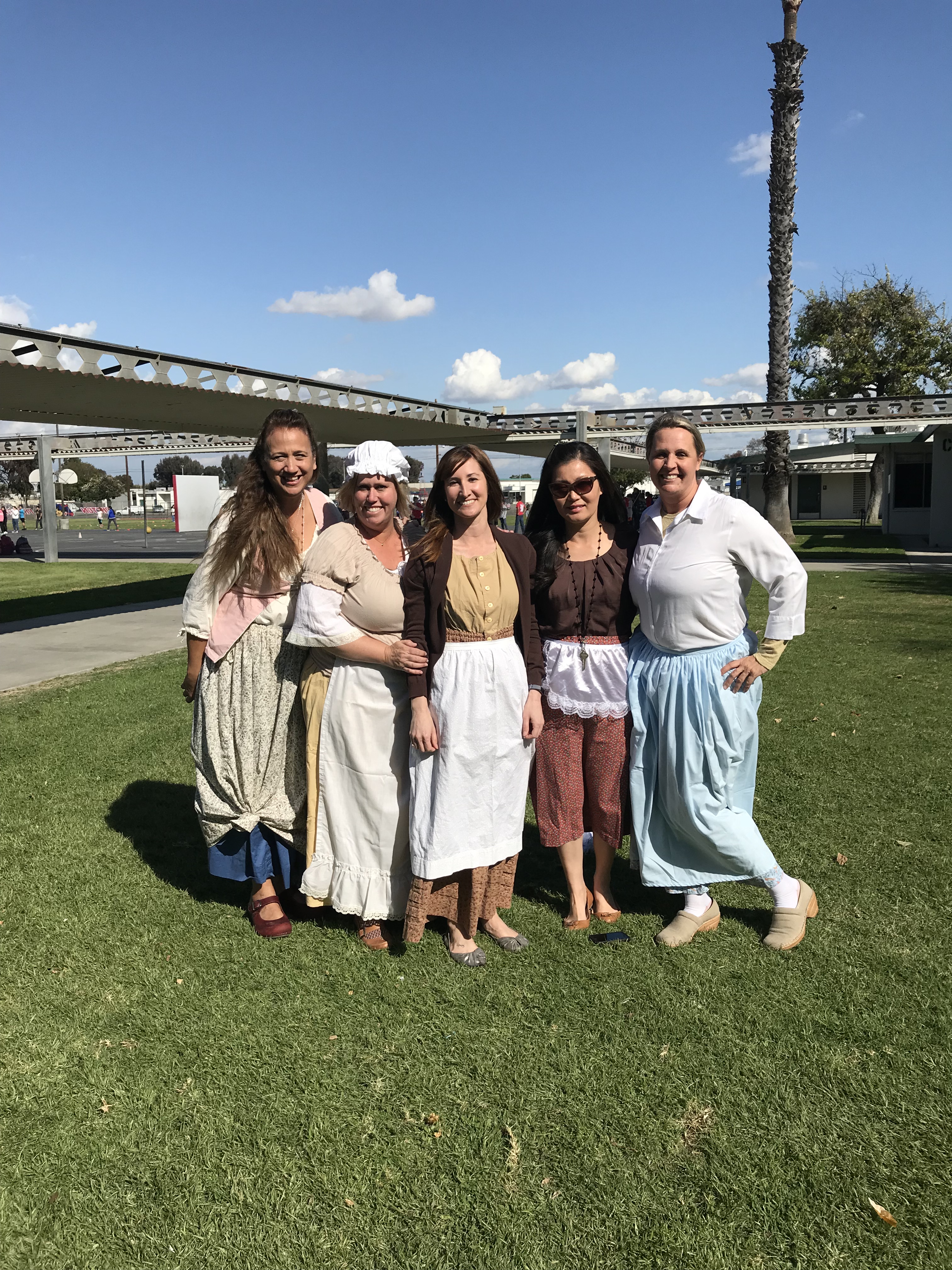Our staff embraces the Colonial Day spirit with their creative costumes!