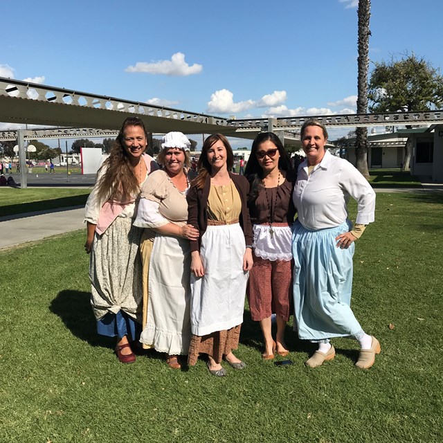Our staff embraces the Colonial Day spirit with their creative costumes!