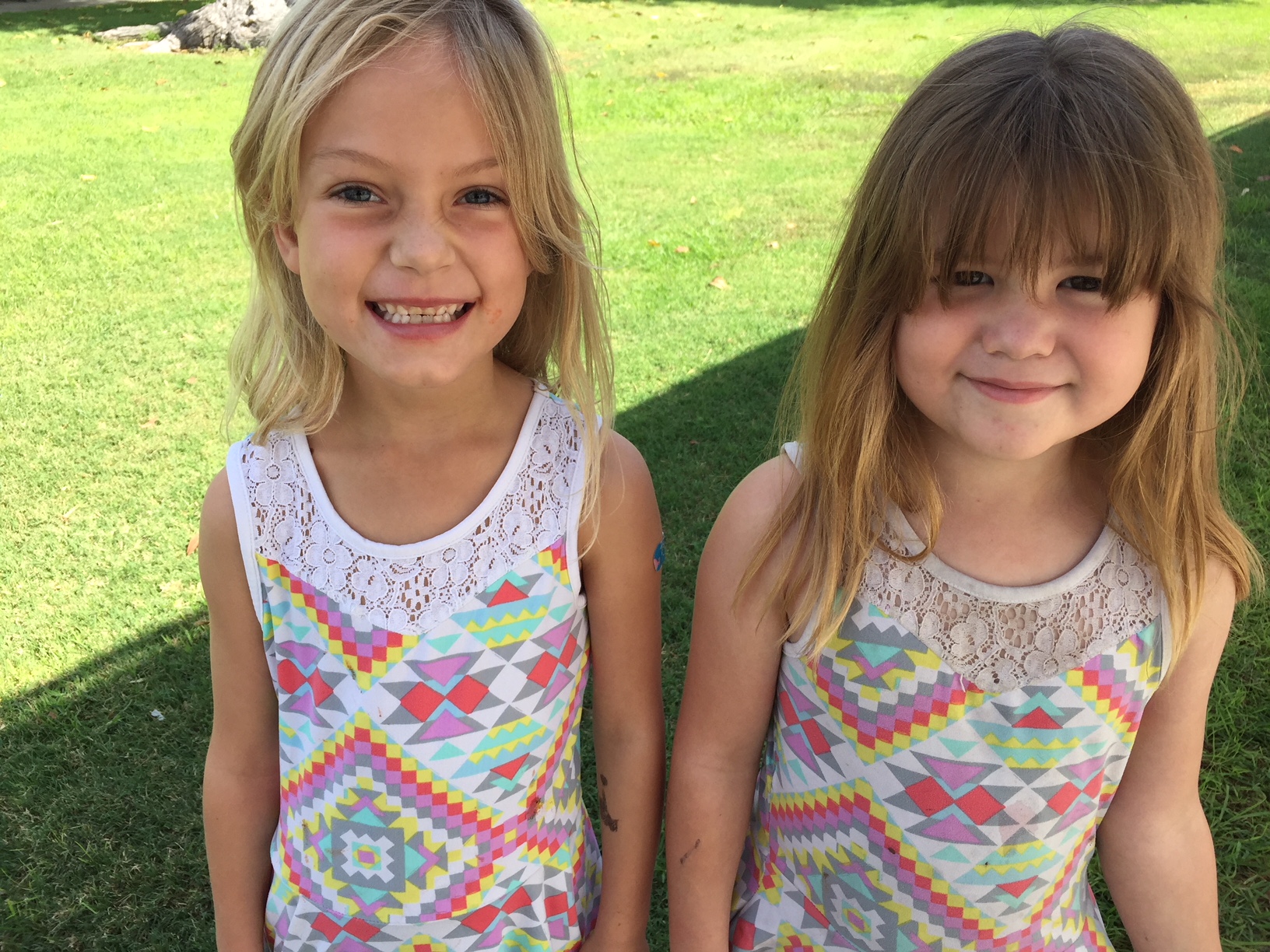 First graders showing their joy through their bright smiles!